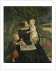 Emilie Marie Wasmann, the artist's wife, with Elise and Erich, their oldest children, 1860 by Rudolph Friedrich Wasmann