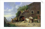 Italian Village Forge by Heinrich Burkel