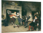 Couple Dancing in a Tavern, 1874 by Friedrich von Puteani
