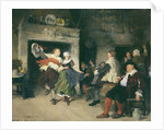 Couple Dancing in a Tavern, 1874 by Friedrich von Puteani