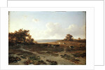 Heath Landscape with Cows, 1852 by Francois Auguste Ortmans