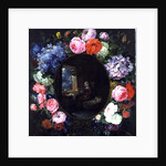 Mother and Child in a Garland of Flowers, 1829 by Siegfried Detler Bendixen