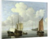Seascape by Willem van de the Younger Velde