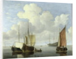 Seascape by Willem van de the Younger Velde