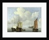 Seascape by Willem van de the Younger Velde