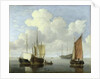 Seascape by Willem van de the Younger Velde