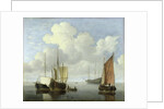 Seascape by Willem van de the Younger Velde