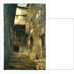 Street in Olevano by Carl Schuch