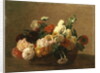 Flower Still Life by Ignace Henri Jean Fantin-Latour