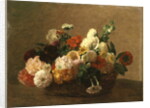 Flower Still Life by Ignace Henri Jean Fantin-Latour