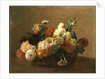 Flower Still Life by Ignace Henri Jean Fantin-Latour
