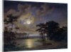 Holstein Sea - Moonlight, 1847 by Johann Georg Haeselich