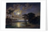 Holstein Sea - Moonlight, 1847 by Johann Georg Haeselich