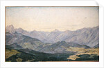 Mountain Valley in Oberbayern, 1829 by Hermann Kauffmann
