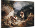 Rest on the Mountain, 1848 by Hermann Kauffmann