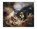 Rest on the Mountain, 1848 by Hermann Kauffmann