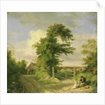 Gut Neverstaven, near Oldesloe, 1859 by Otto Speckter