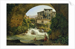 Under the arch of a bridge in Italy, 1822 by Joseph Rebell