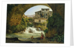 Under the arch of a bridge in Italy, 1822 by Joseph Rebell