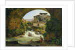 Under the arch of a bridge in Italy, 1822 by Joseph Rebell