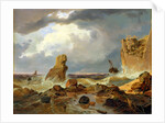 Surf on a Rocky Coast, 1835 by Andreas Achenbach