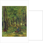Young Farmer sitting in the Forest, 1878 by Thomas Ludwig Herbst