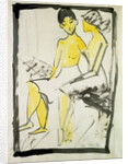 Seated Girls, 1911 by Otto Muller or Mueller