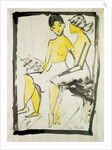 Seated Girls, 1911 by Otto Muller or Mueller
