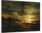 Canal at Moonrise by Aert van der Neer