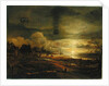 Canal at Moonrise by Aert van der Neer
