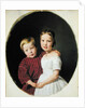 Portrait of Two Children, 1844 by Ferdinand Georg Waldmuller