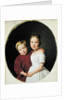 Portrait of Two Children, 1844 by Ferdinand Georg Waldmuller