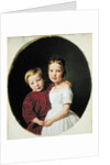 Portrait of Two Children, 1844 by Ferdinand Georg Waldmuller