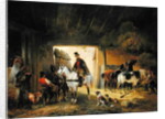 A Rider watering his Horse in a Stable, 1840 by Joseph Moerenhout