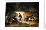 A Rider watering his Horse in a Stable, 1840 by Joseph Moerenhout