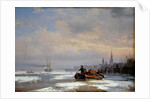 Ship in Ice, 1854 by Egidius Linnig