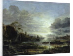 Landscape in Moonlight by Aert van der Neer