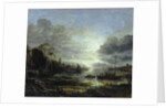 Landscape in Moonlight by Aert van der Neer