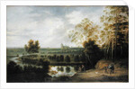 Landscape with Fisherman by Lucas van Uden