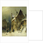 Une petite ville sur le Rhin, XIXe siècle by August Schlieker