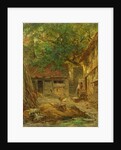 A Farmhouse Courtyard, 1862 by Anton Burger