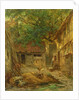 A Farmhouse Courtyard, 1862 by Anton Burger