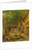 A Farmhouse Courtyard, 1862 by Anton Burger