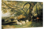 Resting Flock, 1863 by John William Bottomley