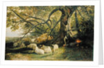 Resting Flock, 1863 by John William Bottomley