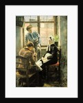 Darning by Fritz von Uhde