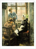 Darning by Fritz von Uhde