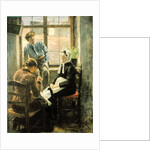 Darning by Fritz von Uhde