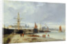 The Docks on the Bank at Greenwich by Julius Hintz