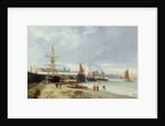 The Docks on the Bank at Greenwich by Julius Hintz
